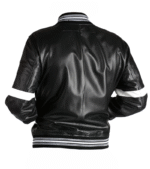 Rockstar Black Varsity Unisex Leather Jacket