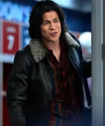 Ted Lasso Cristo Fernández Black Leather Jacket