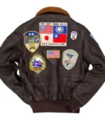 Top Gun Maverick Tom Cruise Brown Leather Jacket