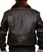 RAF Fighter Pilot Aviator Brown Leather Jacket
