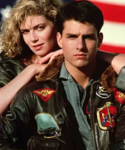 Tom Cruise Top Gun Maverick Brown Leather Jacket