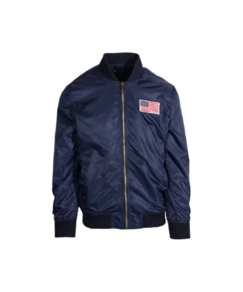American Flag Blue Unisex Bomber Jacket