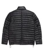 Bridger Black Leather Puffer Jacket