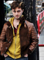 Ig Perrish Horns Brown Leather Jacket