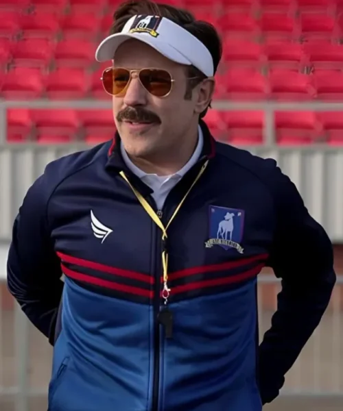 Ted Lasso Jason Sudeikis Blue Track Jacket
