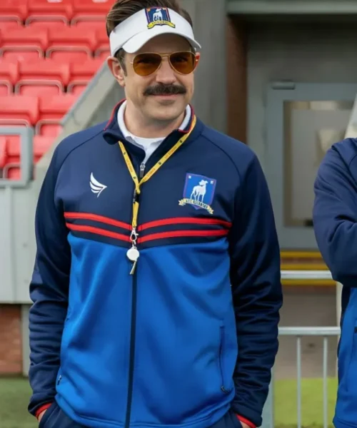 Jason Sudeikis Ted Lasso Blue Track Jacket