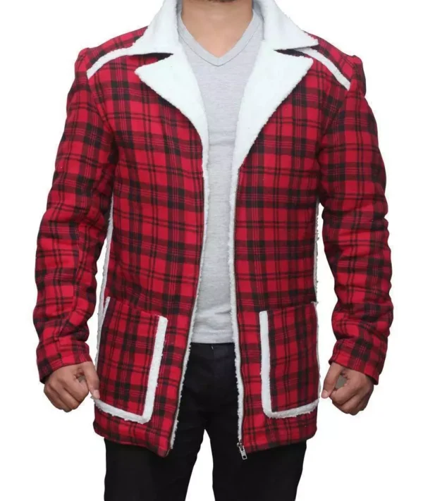Deadpool Ryan Reynolds Red Wool Jacket