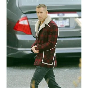 Wade Wilson Deadpool Red Wool Jacket