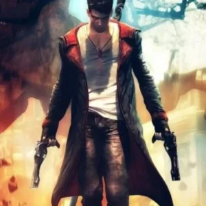 Dante Black Devil May Cry Leather Trench Coat