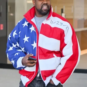 Kanye West American Flag Bomber Jacket