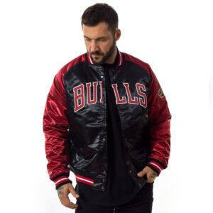 Mitchell and Ness NBA Tough Season Satin Jacket Chicago Bulls