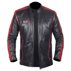 N7 Cafe Racer Unisex Black Leather Jacket