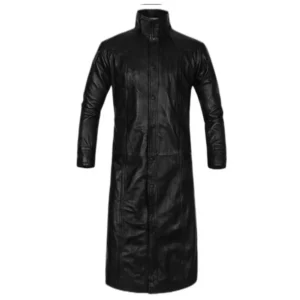 Avengers Age of Ultron Nick Fury Black Leather Trench Coat