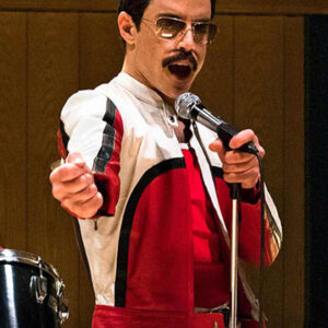 Freddie Mercury Bohemian Rhapsody White Leather Jacket
