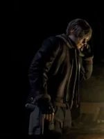 Leon Kennedy Shearling Resident Evil Leather Jacket
