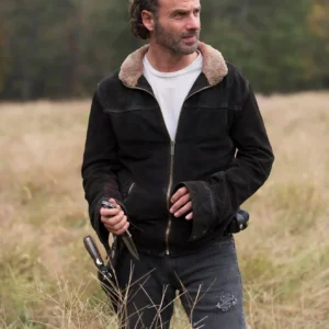 Rick Grimes The Walking Dead Brown Leather Jacket