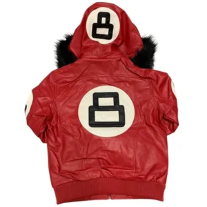 8 Ball Pool Robert Phillipe Red Leather Jacket