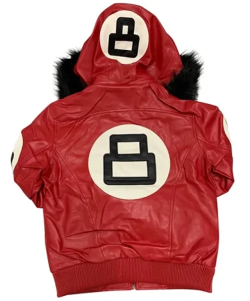 8 Ball Pool Robert Phillipe Red Leather Jacket