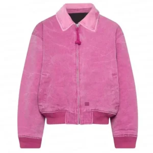 Barbie Ryan Gosling Pink Leather Jacket