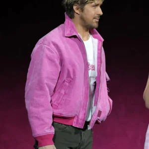 Ryan Gosling Barbie Pink Bomber Jacket