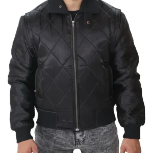 Scorpion Ryan Gosling Black Satin Jacket