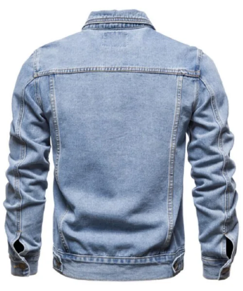 Sky Blue Denim Unisex Trucker Jacket