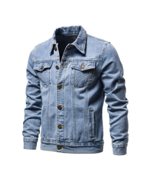 Unisex Sky Blue Denim Trucker Jacket