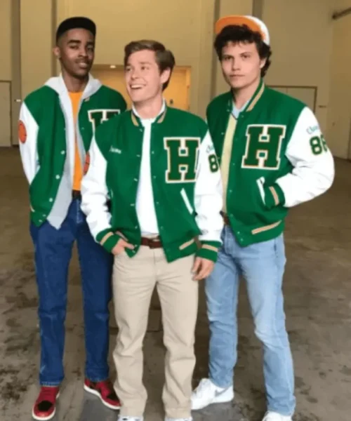 Mason Dye Stranger Things Green Varsity Jacket