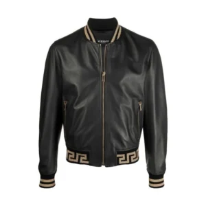 Ted Lasso Maximilian Osinski Black Leather Jacket
