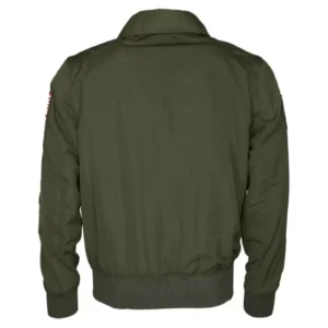 Top Gun Tom Cruise Green Aviator Jacket