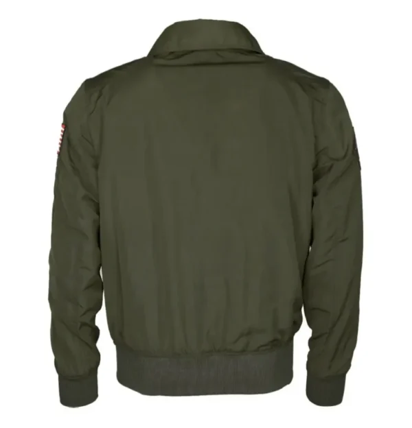 Top Gun Tom Cruise Green Aviator Jacket