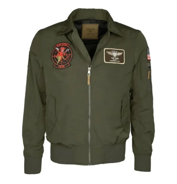 Tom Cruise Top Gun Green Aviator Jacket