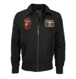 Tom Cruise Top Gun Black Jacket