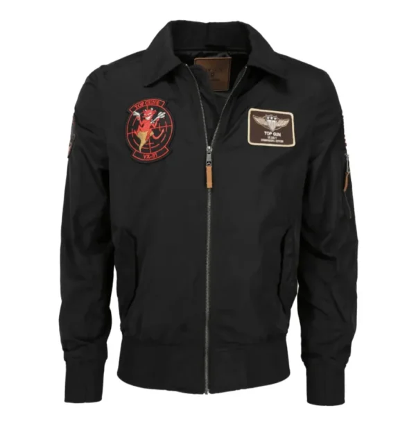 Tom Cruise Top Gun Black Jacket