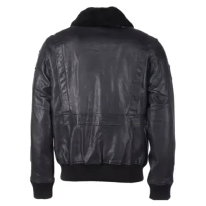 Maverick Top Gun Black Leather Jacket