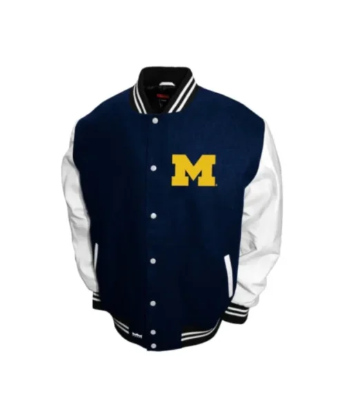 University of Michigan Wolverines Blue Bomber Jacket