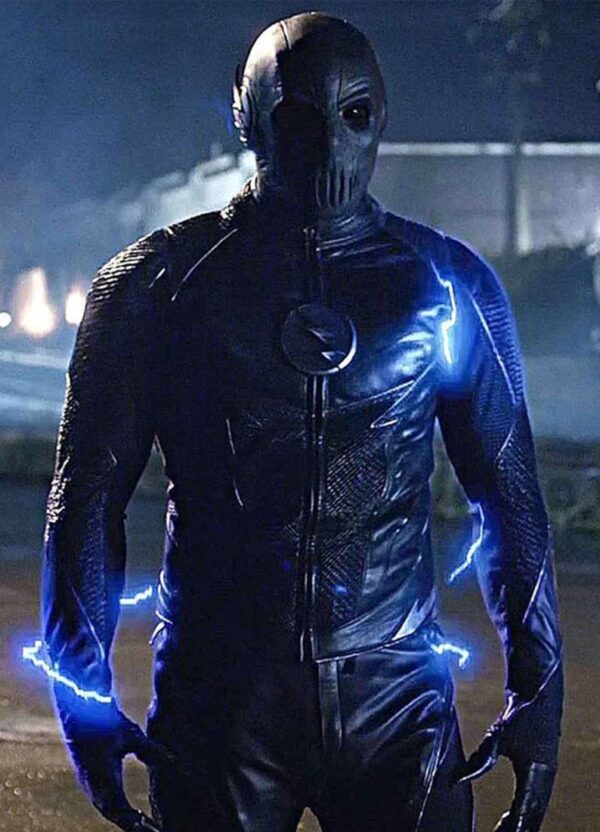 Zoom The Flash Black Leather Jacket