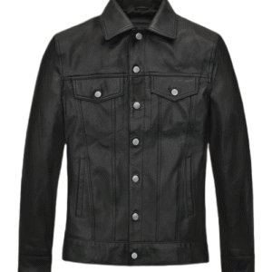 Jeff Goldblum Jurassic World Black Leather Jacket