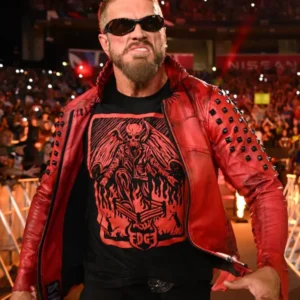 Edge WWE Red Leather Jacket