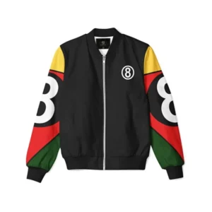 8 ball Pool Parachute Bomber Jacket