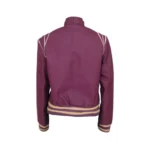 Glow Ruth Wilder Purple Leather Jacket