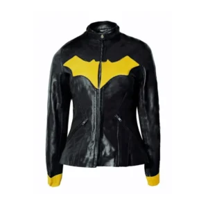 Barbara Gordon Batgirl Black Leather Jacket