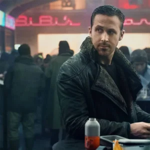 Officer K Blade Runner black leather Coat