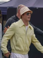 Brad Pitt yellow F1 2025 cotton jacket