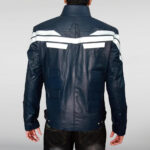 Captain America Steve Rogers blue leather jacket
