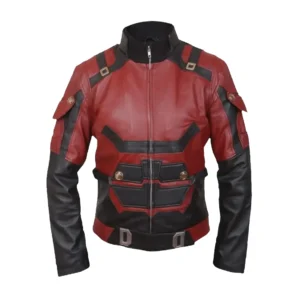 Matt Murdock Daredevil Red Leather Jacket