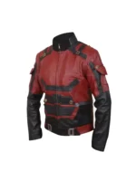 Charlie Cox Red Daredevil Leather Jacket