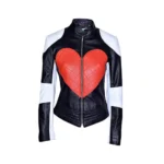 Beat Shazam Corinne Fox Red Heart Leather Jacket