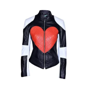 Beat Shazam Corinne Fox Red Heart Leather Jacket