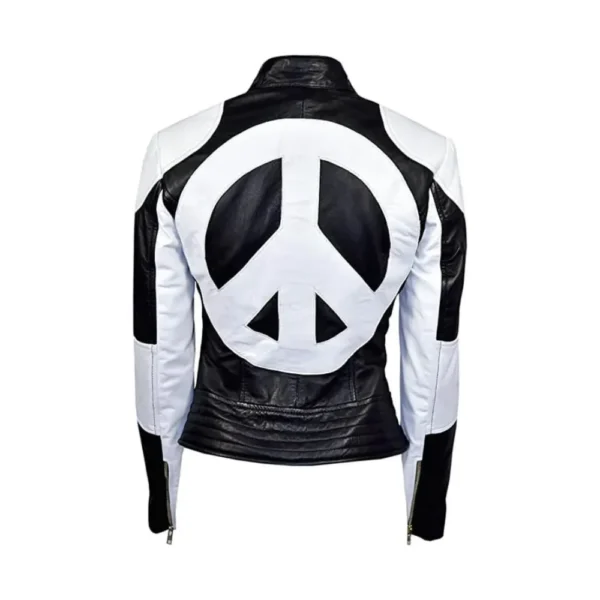 Corinne Fox Red Beat Shazam Leather Jacket